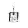 DKD Home Decor Lámpara de Techo de Metal Negra 30x30x28 cm