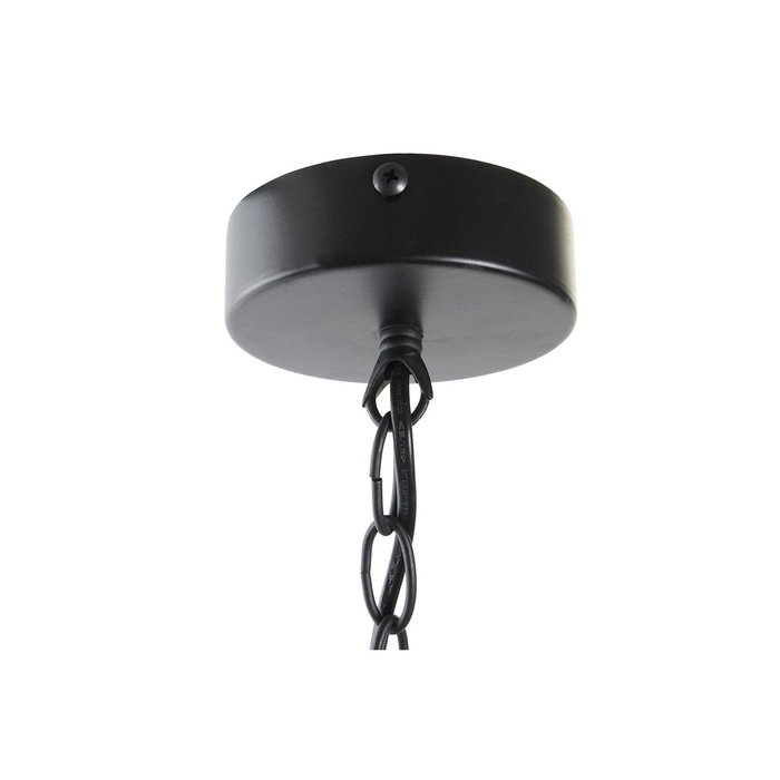 DKD Home Decor Lámpara de Techo de Metal Negra 30x30x28 cm