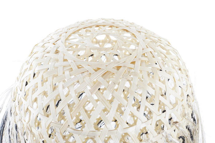 DKD Home Decor Pantalla Colonial Marrón Negro Bambú 34 x 50 x 34 cm