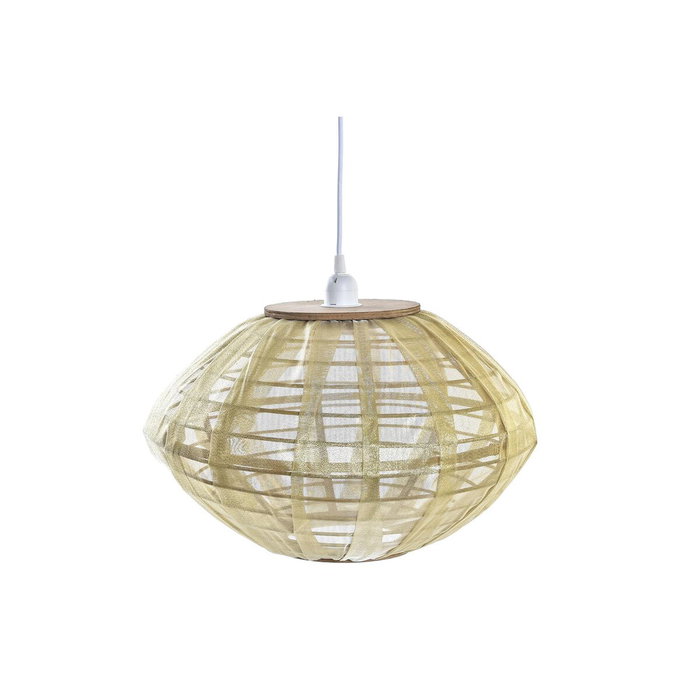 DKD Home Decor Lámpara de Techo de Bambú Marrón Natural 42x42x26 cm