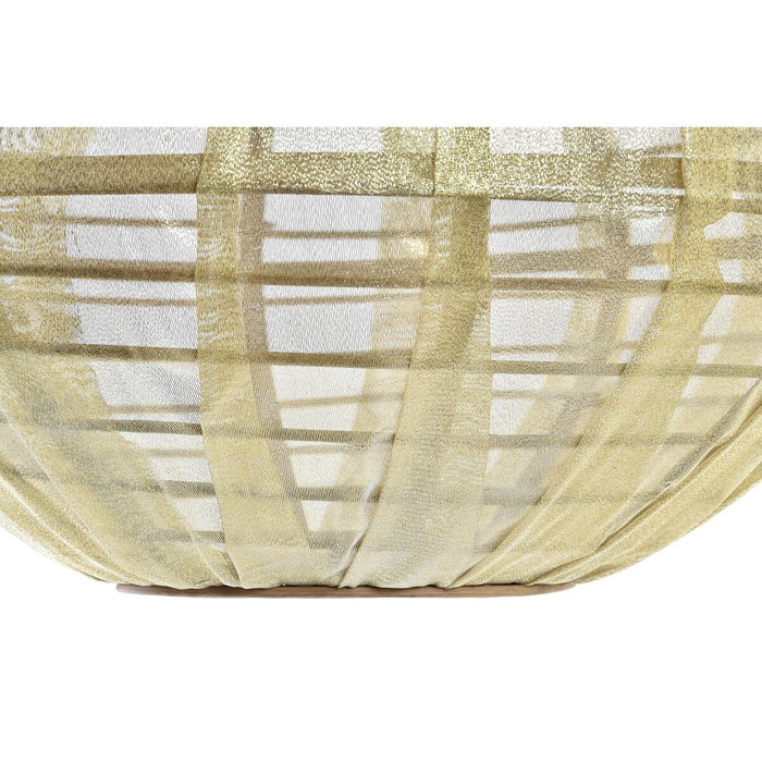 DKD Home Decor Lámpara de Techo de Bambú Marrón Natural 42x42x26 cm