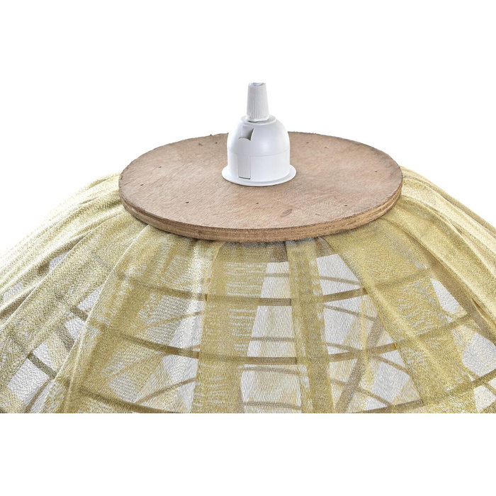 DKD Home Decor Lámpara de Techo de Bambú Marrón Natural 42x42x26 cm