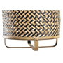 DKD Home Decor Lámpara de Techo de Ratán 36x36x48 Marrón Natural