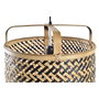 DKD Home Decor Lámpara de Techo de Ratán 36x36x48 Marrón Natural