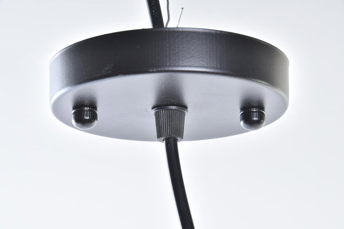 DKD Home Decor Lámpara de Techo Tropical 36 x 48 x 36 cm Marrón Negro Ratán E27