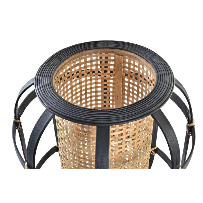 DKD Home Decor Lámpara de Sobremesa de Bambú Marrón 31x31x51 cm