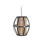 DKD Home Decor Lámpara de Techo de Bambú y Ratán Natural y Negro 34x34x35 cm