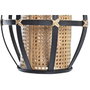 DKD Home Decor Lámpara de Techo de Bambú y Ratán Natural y Negro 34x34x35 cm