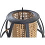 DKD Home Decor Lámpara de Techo de Bambú y Ratán Natural y Negro 34x34x35 cm