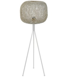 DKD Home Decor Lámpara de Pie de Metal Blanca 41x41x109 cm