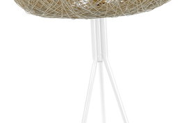 DKD Home Decor Lámpara de Pie Moderna Blanca 41 x 109 x 41 cm