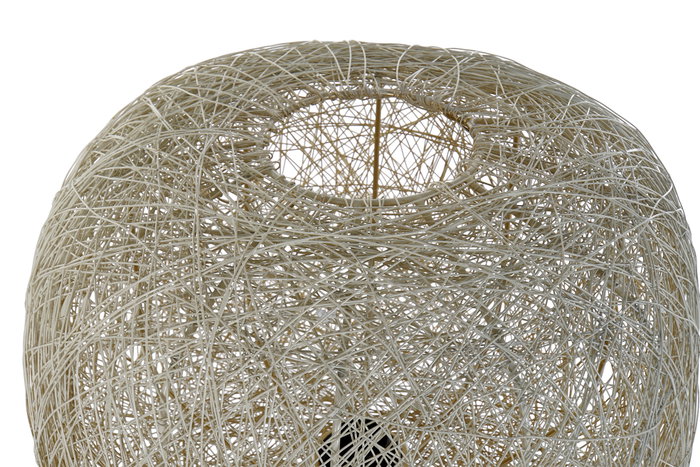 DKD Home Decor Lámpara de Sobremesa Metal Blanco 33x33x50 cm