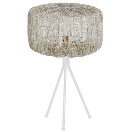 DKD Home Decor Lámpara de Sobremesa Metal Blanco 33x33x50 cm