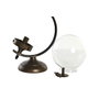 DKD Home Decor Lámpara de Sobremesa Bola Dorado Metal y Cristal
