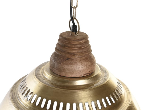 DKD Home Decor Lámpara de Techo Loft Dorado Marrón 43 x 31 x 43 cm