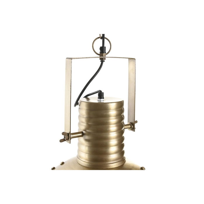 DKD Home Decor Lámpara de Techo de Hierro Dorado Desgastado