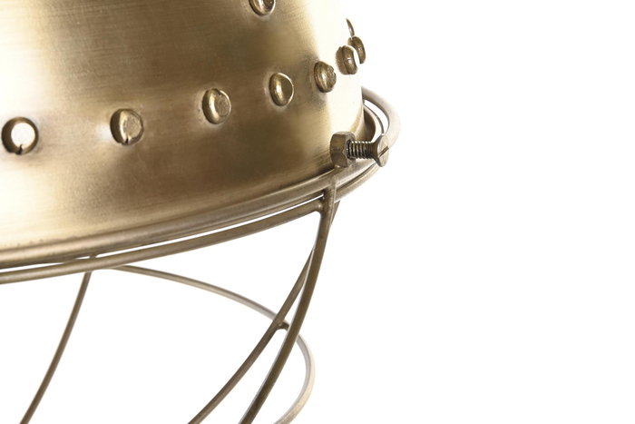 DKD Home Decor Lámpara Techo Loft Dorada Hierro 43 x 61 x 43 cm