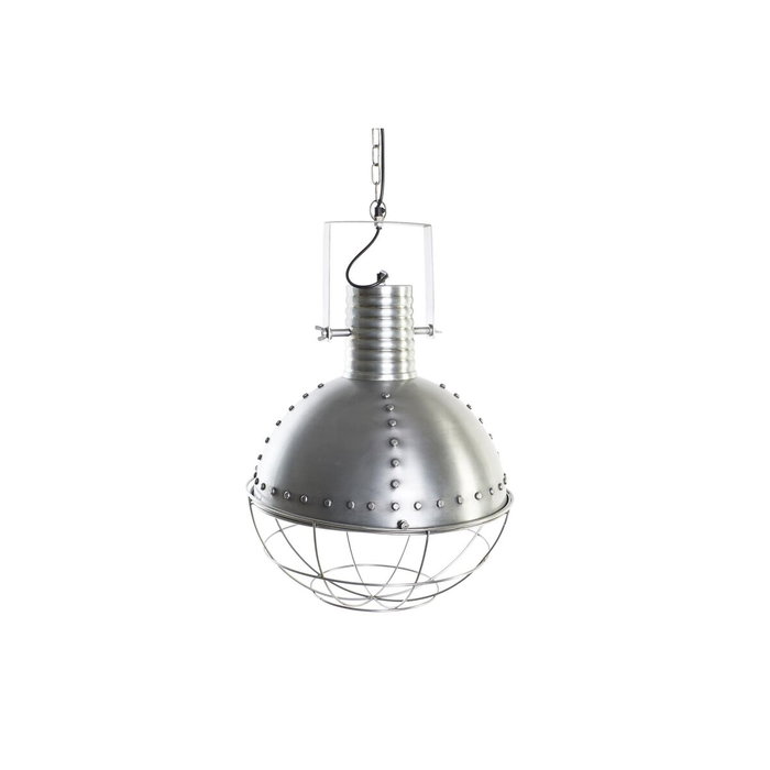DKD Home Decor Lámpara de Techo de Hierro Plateado Desgastado