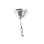 DKD Home Decor Lámpara de Techo de Hierro Plateado Desgastado