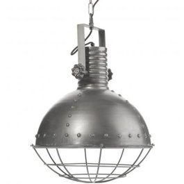 DKD Home Decor Lámpara de Techo de Hierro Plateado Desgastado