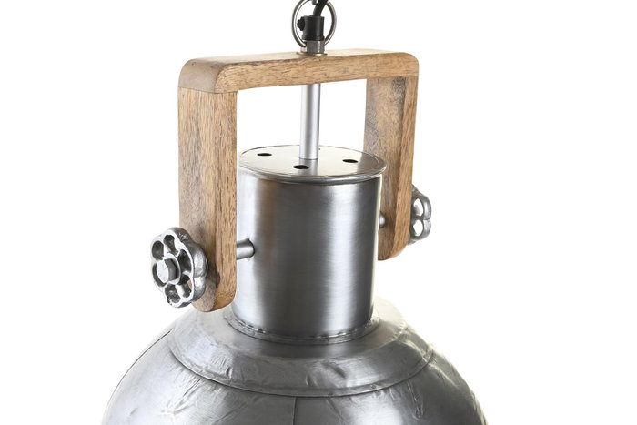 DKD Home Decor Lámpara de Techo Plateado Marron Hierro 31 x 44 x 31 cm