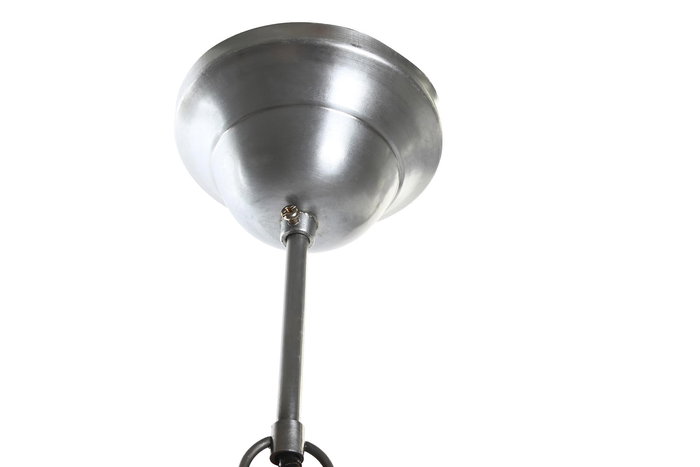 DKD Home Decor Lámpara de Techo Plateado Marron Hierro 31 x 44 x 31 cm