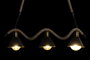 DKD Home Decor Lámpara de Techo Negra y Natural Metal y Cuerda 18 x 20 x 85 cm