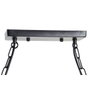 DKD Home Decor Lámpara de Techo Metal y Cuerda con 3 Bombillas, Negro y Natural