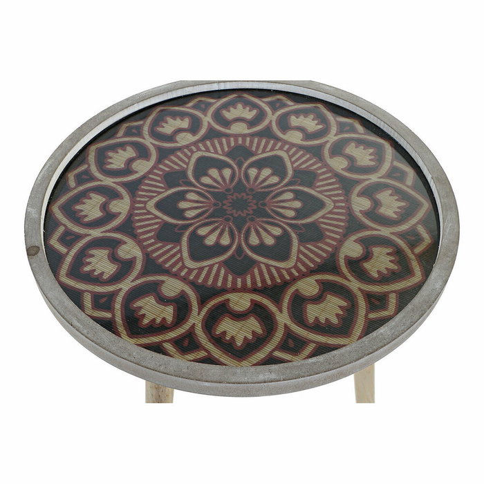 DKD Home Decor Mesita Auxiliar MDF 40x40x41 Natural