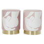 DKD Home Decor Reposapiés de Poliéster Balance Life Surtido de 2