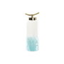 DKD Home Decor Jarrón Cristal y Metal SEALINE Azul y Dorado
