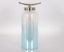 DKD Home Decor Jarrón Cristal y Metal SEALINE Azul y Dorado