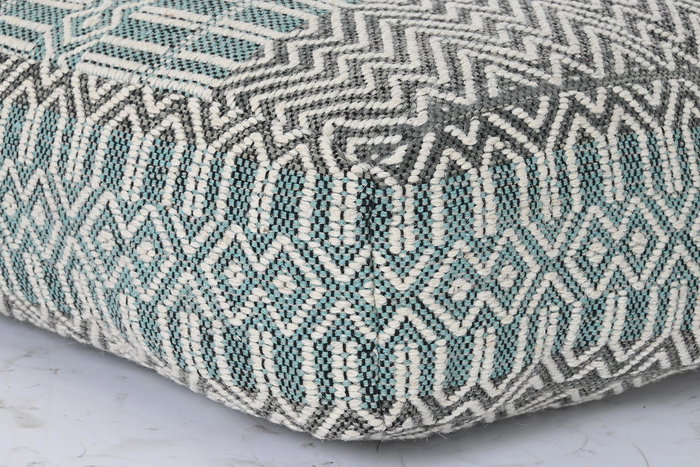 DKD Home Decor Onari Cojín Suelo Boho 60 x 60 x 25 cm Algodón Poliéster Rayas Azul Blanco Verde Menta DKD Home Decor Onari Cojín Suelo Boho 60 x 60 x 25 cm Algodón Poliéster Rayas Azul Blanco Verde Menta