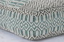 DKD Home Decor Onari Cojín Suelo Boho 60 x 60 x 25 cm Algodón Poliéster Rayas Azul Blanco Verde Menta
