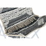 DKD Home Decor Sillón Algodón y Hierro Mariposa Blanco