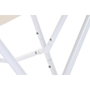 DKD Home Decor Sillón Mariposa Algodón y Hierro Blanco y Gris