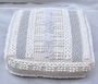 DKD Home Decor Cojín Suelo Nacla Boho Blanco Gris Algodón/Poliéster 60 x 60 x 25 cm