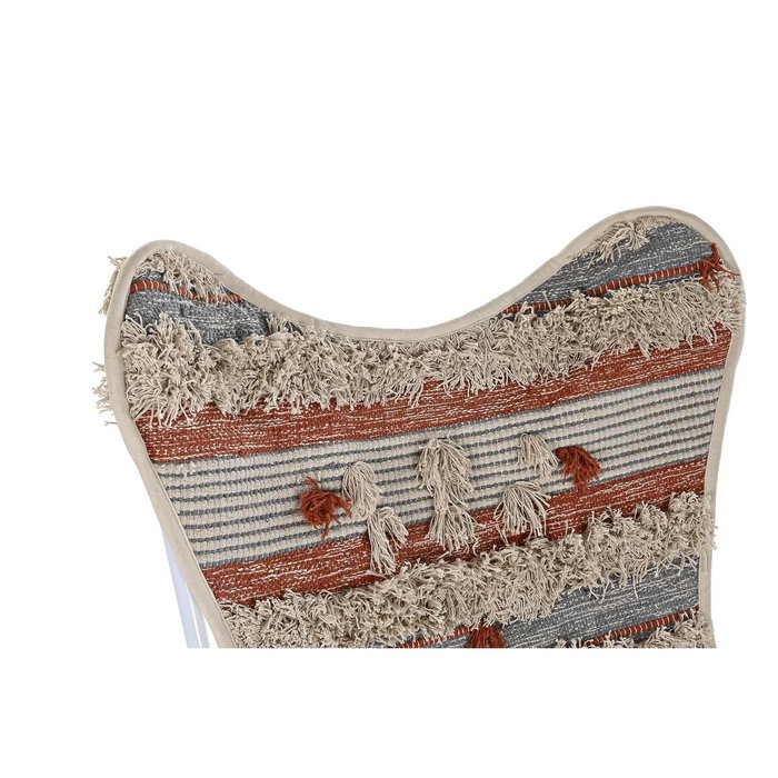 DKD Home Decor Sillón de Algodón y Hierro Mariposa Naranja DKD Home Decor Sillón de Algodón y Hierro Mariposa Naranja