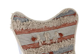 DKD Home Decor Sillón Boho Naranja Blanco 65 x 90 x 74 cm