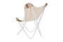 DKD Home Decor Sillón Boho Naranja Blanco 65 x 90 x 74 cm