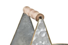 DKD Home Decor Macetero Shabby Rosa Tulipa 12 x 23 x 24 cm