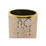 DKD Home Decor Jarrón de Porcelana Cromado Rosa y Dorado ZEMAN