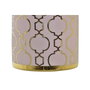 DKD Home Decor Jarrón de Porcelana Cromado Rosa ZEMAN 14x14x32 cm