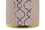 DKD Home Decor Jarrón Oriental Zeman Rosa Dorado Porcelana 14 x 14 x 32 cm