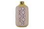 DKD Home Decor Jarrón de Porcelana Cromado Rosa ZEMAN