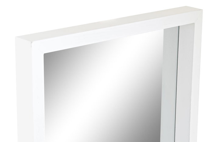 DKD Home Decor Espejo de Madera Casas Blanco 36x4x60 cm