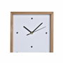 DKD Home Decor Reloj de Pared de Madera Casitas Blanco y Marrón