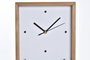 DKD Home Decor Reloj de Pared Colección Casitas Ambiente Urban Blanco Marron 4 x 30 x 20 cm