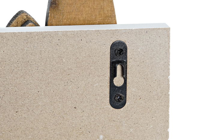 DKD Home Decor Perchero Pared Casitas Urban Blanco Madera 40 x 4 x 17 cm