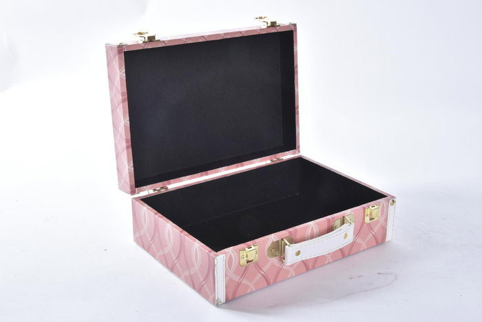 DKD Home Decor Caja Sixties Naranja Blanco 31 x 15 x 40 cm Set de 3
